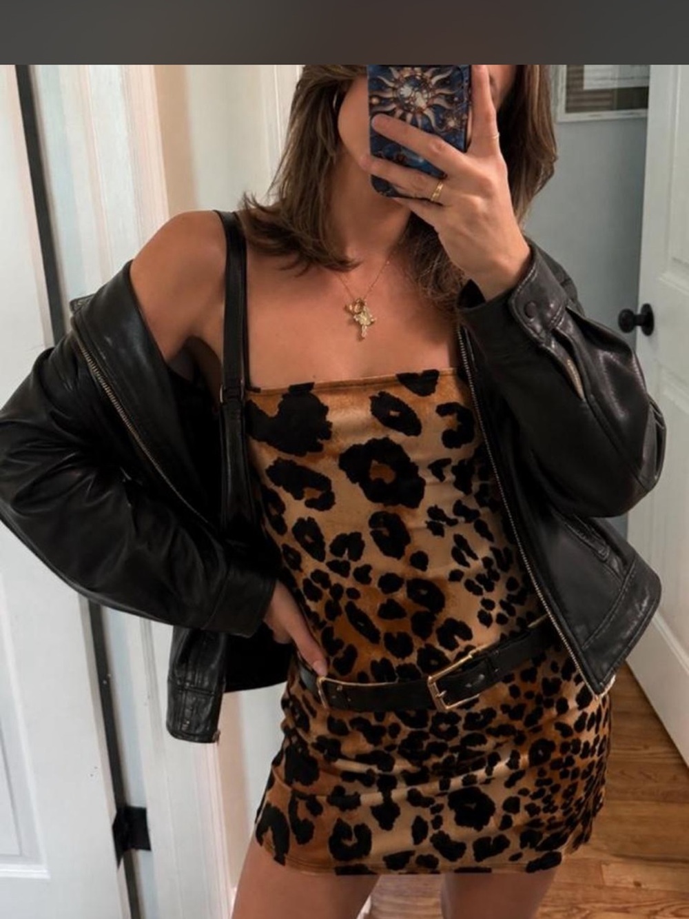 🐆 Leopard Print Slip Midi Dress 🐆